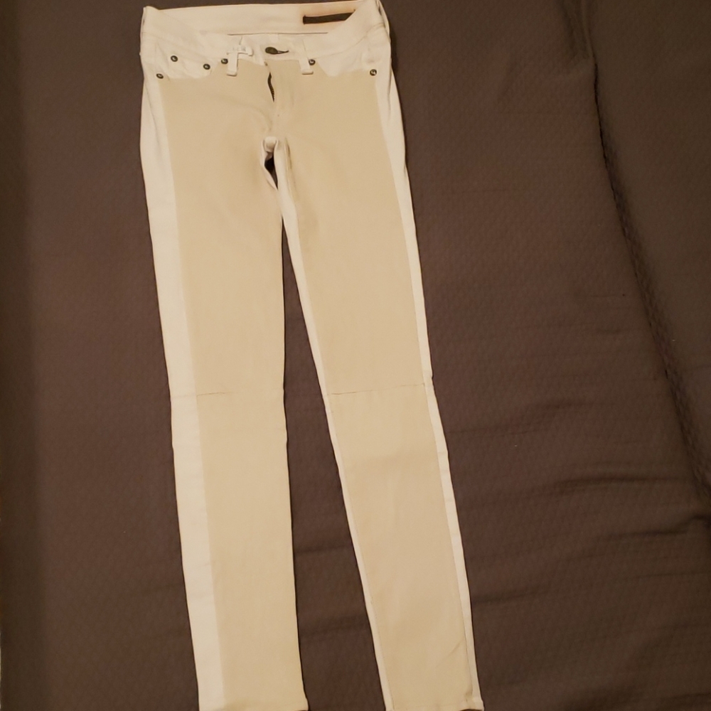 Rag and bone designer jeans with faux leat…
